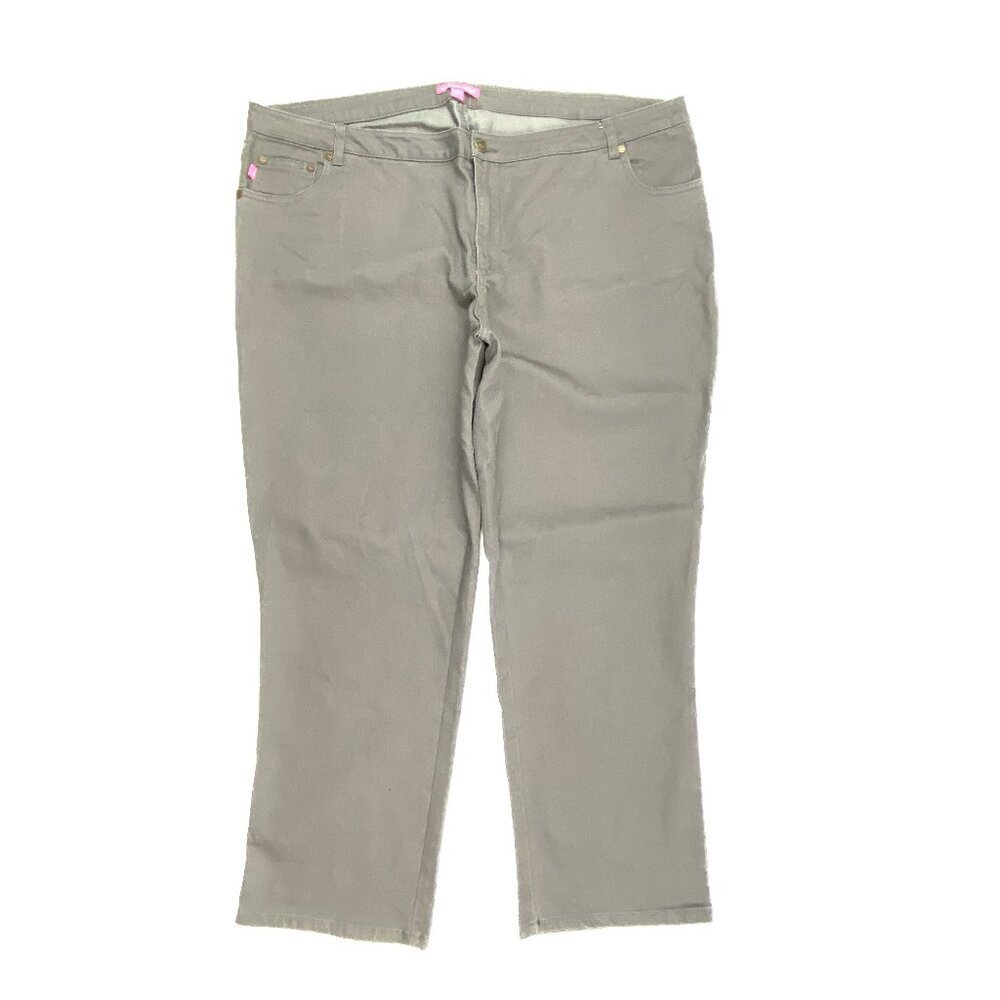 Woman Within Straight‎ Leg Women's size 24W Gray Denim Jeans
